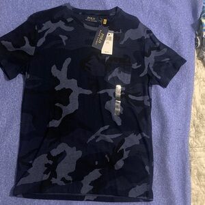 Polo by Ralph Lauren Navy & Dark Blue Camo Pocket Tee